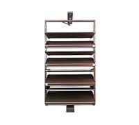 Generico Scarpiera Girevole A 360°, Scarpiera Girevole Regolabile In Altezza, Organizer Verticale For Armadio Da Camera Da Letto(Brown,8 tier)