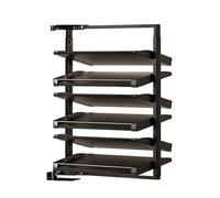 Generico Scarpiera Girevole, Ripiano Portaoggetti Verticale Regolabile In Altezza, Scarpiera Multistrato Montata Lateralmente A 90°, Salva Spazio(6 tier)