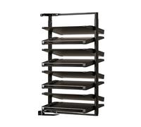 Generico Scarpiera Girevole, Scarpiera Multistrato Montata Lateralmente A 90°, Ripiano Portaoggetti Verticale, For Ingresso Guardaroba, Risparmia Spazio(8 tier)