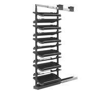 Generico Scarpiera per corridoio, Sottile, credenza, credenza Alta in Rattan, Stretta e Grande, scarpiera Estraibile Regolabile per Armadio, Organizer Verticale in Metallo a 11 Ripiani, scarpiera Sal