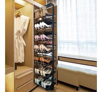 Generico Scarpiera Regolabile Estraibile per mobiletto - Organizzatore Verticale espandibile, Design in Metallo Retrattile, Soluzione salvaspazio per riporre Le Scarpe, Facile Accesso e Altezza Perso