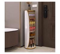 Generico Scarpiera salvaspazio per Ingresso, Armadio Sottile, armadietti, corridoi, credenza Alta in Rattan, Stretta, Grande, Torre portascarpe Girevole a 360° - scarpiera salvaspazio per Ingresso, a