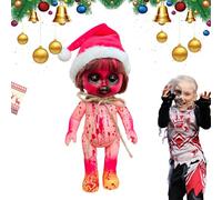 Genérico Scary Doll - Decorazione Halloween e casa incantata | Terrore con sangue finto realistico, bambola fantasma per interni ed esterni, alternativa