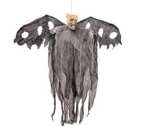 Generico Scary Halloween Decorations Outdoor, Hangable Skeleton Ghost, Glowing Red Eyes Prop, 47.24x47.24x4.72 Inches, Ideal for Haunted Houses, Horror Parties, Escape Rooms, Garden, Yard, Home