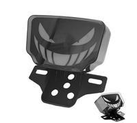 Generico Scary Smile Face LED Motorcycle Light, Motorcycle LED Brake Light | 12V Turn Lamp Modification Parts For Night Riding Outdoor On Highway Low Vision Accidental