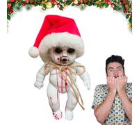 Genérico Scary Zombie Doll - Decorazione Halloween e casa incantata | Terrore con sangue finto realistico, bambola fantasma gotica per interni ed esterni, alternativa