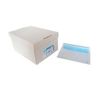 Generico Scatola 500 Buste Bianche 120x176 Con Striscia 90 Gr