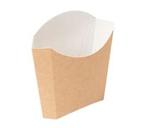 Generico Scatola box fritti patatine 13,5x8,5x16 cm 165g avana kraft bio asporto riciclabile biodegradabile food - Confezione 200 pezzi | DOT Horeca Solutions