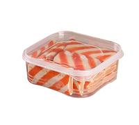 Generico Scatola di conservazione degli alimenti | Organizzatore di compartimenti di carne surgelati | Contenitore di classificazione alimentare | Fresh Freezer Box per carne cruda, frutta e verdura