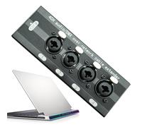 Generico Scatola Divisore Per Cavi 4,Per Computer Ad Alta Velocità E Stabili - RJ45 Box Trasmissione Alta Velocità,Per Palco Monitor Proiettore Laptop Tablet Telefono Sala Riunioni Casa Aula