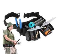 Generico Scatola Esca Vita - Accessorio Mani Libere | Organizzatore Multifunzionale Impermeabile Stazione Esca | Pescatori Riva Mosca Kayak, Portatile Montato Cintura