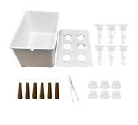 Generico Scatola - Kit per Piantare Indoor da 195 G | Set Completo da Giardinaggio, di Coltivazione Domestico per Piantine di Lattuga Erbe Fiori, Parterre del Balcone Appartamento Hotel