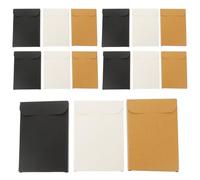 Generico Scatola per Cartoline in Carta Multiuso 15 Pezzi Set Buste Nero Bianco e Kraft Contenitore per Imballaggio Biglietti di Auguri Custodia per Riporre Foto e Ricordi