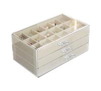 Generico Scatola per Collezione di Rocce | Scatola Collezione In Acrilico Trasparente | Organizzatore con 54 Scomparti per Gemme, Conchiglie, Miniature, Accessori e Regali per Bambini