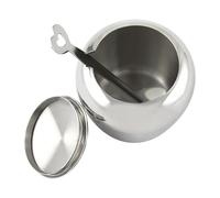 Generico Scatola Per Condimenti - Zuccheriera con Coperchio e Cucchiaio,Barattolo Acciaio Inox 250ml per Conservazione Sale Pepe Noci Caramelle Tè in Cucina