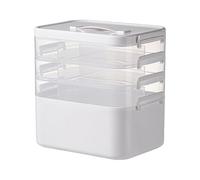 Generico Scatola per medicinali a più strati e grande capacità organizzatore di stoccaggio classificazione trasparente con maniglia portatile medica domestica robusta rinforzata