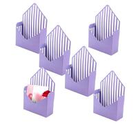 Generico Scatola per San | 6 Buste Pieghevoli - Confezioni Regalo per Bambini - per Matrimoni Feste Bouquet Fiori Snack Cartoline Uomo Donna