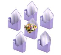 Generico Scatola per San - Carta 20x7x29,5 cm Set Pieghevole da 6 Pezzi | Contenitore Pieghevole Romantico Grande capacità, Confezione di Bouquet di Fiori Fai da Te, | per con