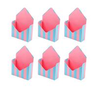 Generico Scatola per San - Carta 20x7x29,5 cm Set Pieghevole da 6 Pezzi | Contenitore Pieghevole Romantico Grande capacità, Confezione di Bouquet di Fiori Fai da Te, | per con