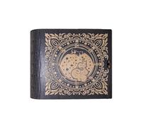 Generico Scatola per Tarocchi, Portaoggetti Per Piccoli Tesori, Portaoggetti Decorativo In Legno Per Carte Oracolo Gioielli Altare Oggetti Esoterici