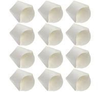 Generico Scatola Porta Snack in Carta Bianca Design Particolare e Forma Carina, 50 Pezzi, Supporto per Patatine Fritte e Piccoli Alimenti per Feste e Decorazioni