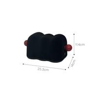 Generico Scatola porta tovaglioli e fazzoletti di lusso decorativa for soggiorno Retro Sle Home(Black samurai+2 red beads)
