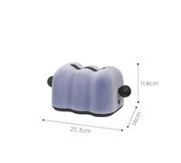 Generico Scatola porta tovaglioli e fazzoletti di lusso decorativa for soggiorno Retro Sle Home(Hibiscus purple+2 black beads)