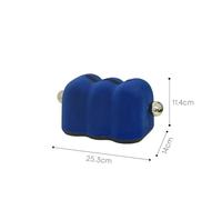 Generico Scatola porta tovaglioli e fazzoletti di lusso decorativa for soggiorno Retro Sle Home(Klein blue+2 silver beads)