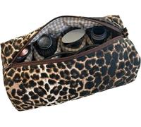 Generico Scatola portaoggetti per asciugacapelli e accessori Dyson, borsa porta cosmetici con stampa leopardata, borsa portaoggetti，astuccio per matite