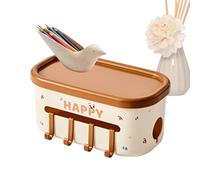 Generico Scatola Portaoggetti Per La Casa - Cestino Da Appendere Al Comodino Del Dormitorio, Porta A Scatto, Scaffale Con Ganci, Organizer Vario, Cestino Per La Carta Straccia, Soluzione Per Riporre