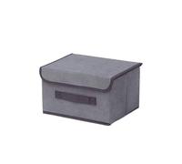 Generico Scatola portaoggetti Pieghevole Scatola portaoggetti Pieghevole for Indumenti, Organizer Multifunzione for Biancheria Intima e Altri Articoli Vari(S Grey)