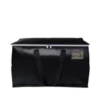 Generico Scatola portaoggetti Pieghevole Scatoloni for traslochi con Cerniere, Manici, Borse portaoggetti, contenitori salvaspazio Pieghevoli for imballaggio e stoccaggio(Black3PCS)