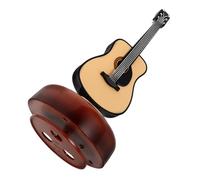 Generico Scatola Scatola Carillon retrò Strumenti di Chitarra in Miniatura Mini di Chitarra Chitarre Giocattolo Ornamento da Appendere per Chitarra in Legno Plastica