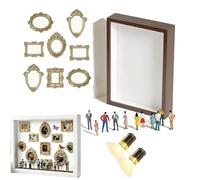 Generico Scatola Silhouette Mini Museo Fai-da-te - Mini Museums Silhouette Box | Scatola Di Presentazione Piccola Per Anniversario, Matrimonio Per Famiglia, San, Per La Casa Di Compleanno (B)