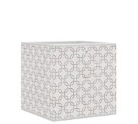 Generico Scatole Portaoggetti 10 pz Crema 32x32x32cm Tessuto Non Tessuto
