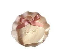 Generico scatoline portaconfetti Matrimonio 50 Pezzi di scatole di Carta, Borse, scatole Multicolori, Anelli di Legno, Nastri, Caramelle, scatole for Feste di Compleanno e Matrimonio(White-Pink)