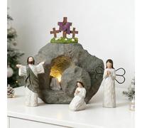 Generico Scena Pasquale, Statua Religiosa Cristiana Decorativa, Tomba di Pasqua, La Scena Pasquale della Natività per Mensola Ufficio Casa e Chiesa