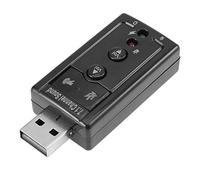 Generico Scheda Audio USB Esterna USB 2.0 a Jack 3.5mm Adattatore Audio per Cuffie Micphone 7.1 Channel 3D Virtual Mic Speaker Scheda audioUtile e Professionale