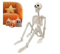 Generico Scheletro di Halloween - Scheletro di Dimensioni della Vita, Scheletri Full Size, Scultura in Piedi A Piena Corpo, Oggetti di Ossa Spettrali per Le Spalle per Le Ossa per Esterno per Esterno
