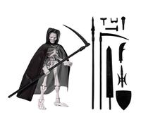 Generico Scheletro teschio posizionabile - Action figure multi-articolazione, set di per strumenti da battaglia | Statuetta unica per la decorazione della casa per la collezione di tavoli da pranzo,