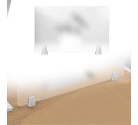 Generico Schermo divisorio da banco Divisorio per Scrivania da Ufficio Semitrasparente/Pannello Divisorio Satinato, Divisorio per Scrivania Satinato per La Privacy di(1 pc,L H 80CM x 60CM)