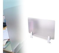 Generico Schermo divisorio da banco Pannello Divisorio per Scrivania Satinato/Pannello Divisorio per Tavolo Ufficio, Pannello Divisorio Scrivania Semitrasparente/Schermo(1 pc,L H 70CM x 50CM)