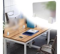 Generico Schermo divisorio da banco Pannello Divisorio per Scrivania, Schermo per La Privacy per Ristoranti/aule, Divisorio per Scrivania Satinato, Divisorio per Tavolo(1 pc,L H 90CM x 60CM)