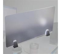 Generico Schermo divisorio da banco Schermo da Scrivania Semitrasparente, Pannello Divisorio per La Privacy da Scrivania Satinato per Scrivanie di Aule/cliniche/uffici(1 pc,L H 110CM x 55CM)