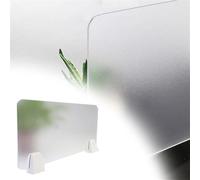 Generico Schermo divisorio da banco Schermo Divisorio per La Privacy Traslucido per Tavolo, Schermo Divisorio Semitrasparente per Scrivania, Pannello Divisorio Postazione(1 pc,L H 50CM x 40CM)