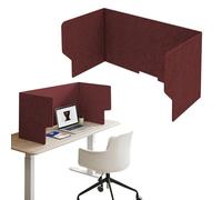 Generico Schermo Divisorio da Scrivania, Pannello Separatore da Tavolo A Forma di U, Riduce Il Rumore Ambientale E L'eco for La Riduzione del Rumore negli Studenti(Claret,100cm)