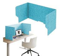 Generico Schermo Divisorio da Scrivania, Pannello Separatore da Tavolo A Forma di U, Riduce Il Rumore Ambientale E L'eco for La Riduzione del Rumore negli Studenti(Lake Blue,80cm)