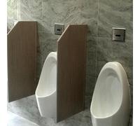 Generico Schermo divisorio Impermeabile per orinatoi - Confezione da 4 divisori da Parete Marroni per bagni Maschili, Pannello divisorio per orinatoi per la Salute pubblica (90x40 cm) - Migliora l'ig