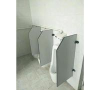 Generico Schermo divisorio per orinatoio da Parete per Uomo - Divisorio per WC Impermeabile per bagni pubblici e Hotel - Separatore per orinatoio Grigio Chiaro da 1 Pezzo