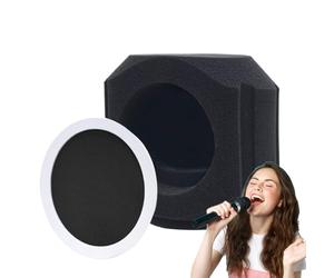 Generico Schermo Isolante Acustico Per Microfono | Filtro Riduzione Riflessi Per Microfono,Copertura Portatile Insonorizzata Per Podcast, Canto, Rap, Studio Domestico E Performance Dal